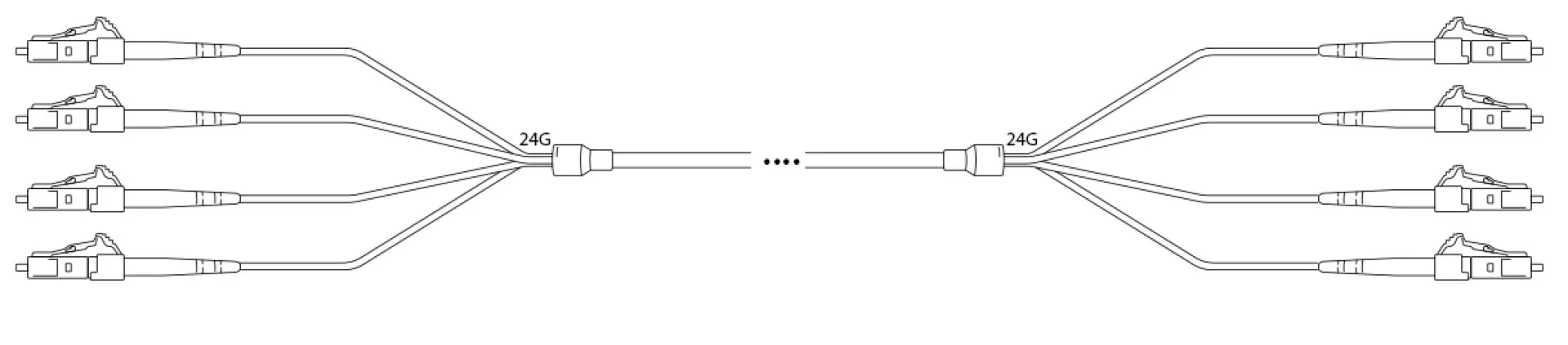 U-DQ(ZN)BH 4G50/125µm LC - LC OM5 1 Meter – Bild 2