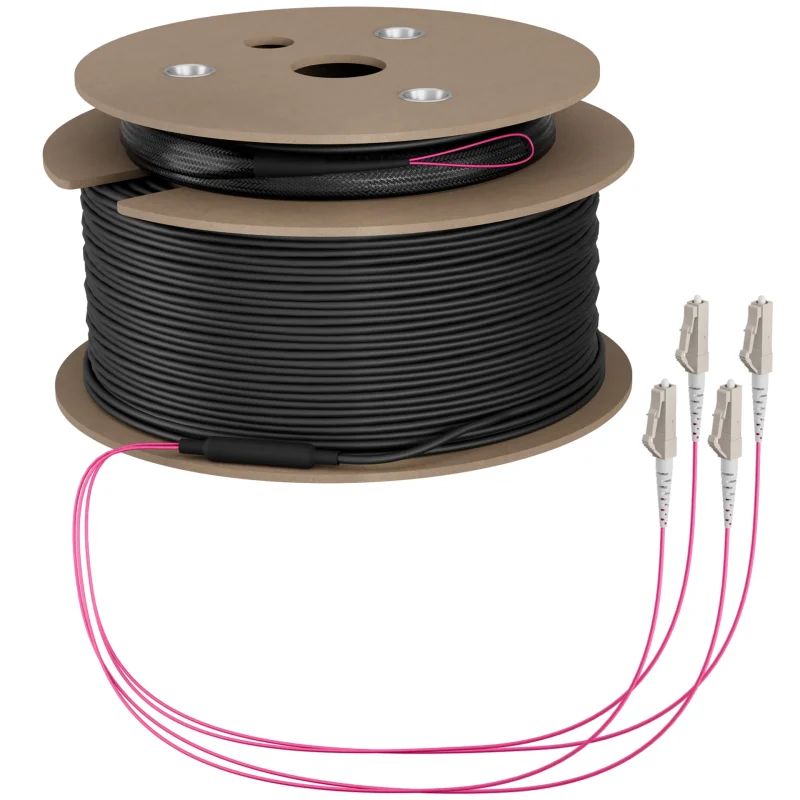 Trunkkabel U-DQ(ZN)BH OM4 4G (1×4) LC-LC 130m Dca LSZH