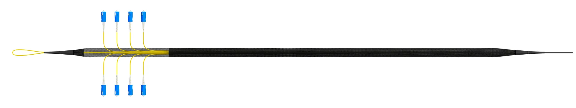 Trunkkabel U-DQ(ZN)BH OS2 8E (1x8) SC-SC 200m Dca LSZH G657A1 – Bild 5