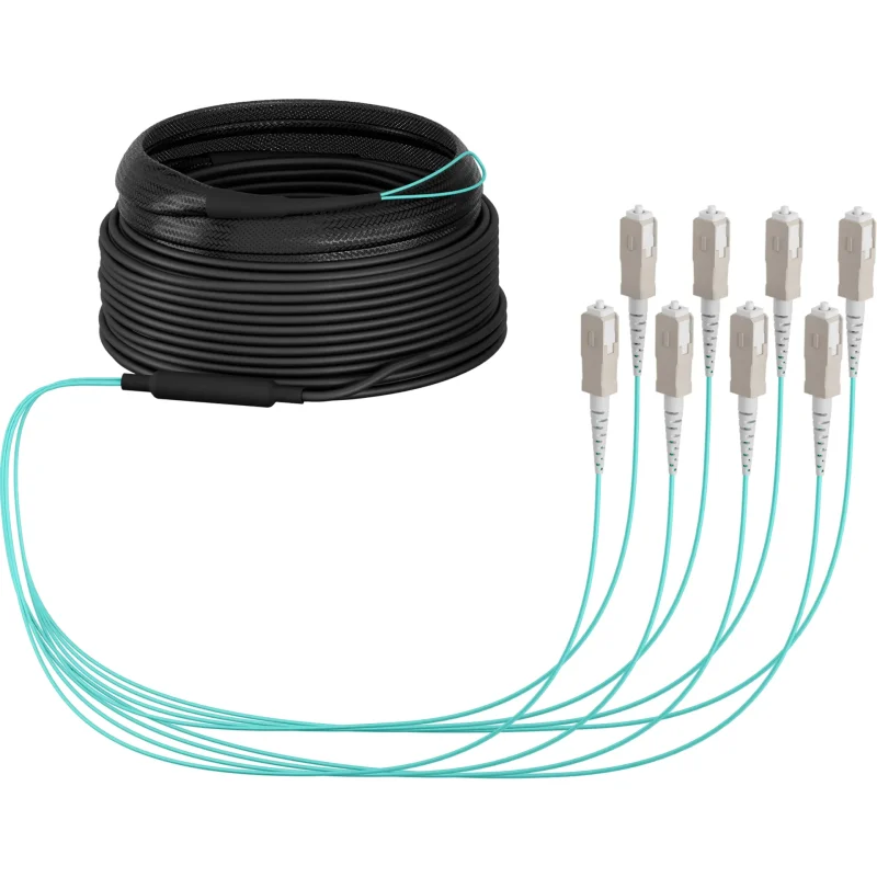 Trunkkabel U-DQ(ZN)BH OM3 8G (1×8) SC-SC 30m Dca LSZH