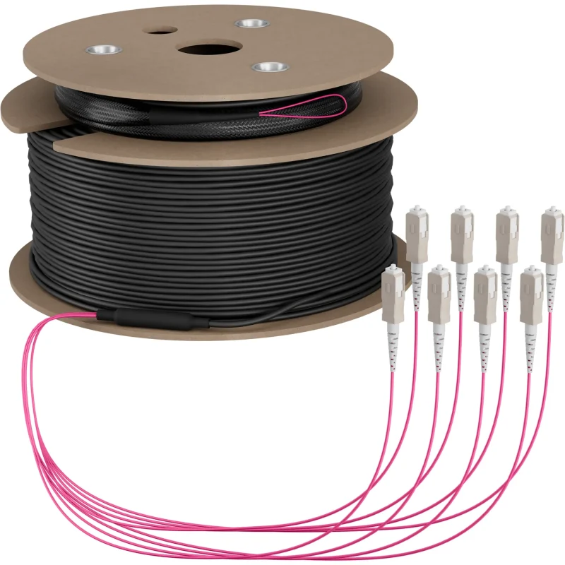 Trunkkabel U-DQ(ZN)BH OM4 8G (1×8) SC-SC 80m Dca LSZH
