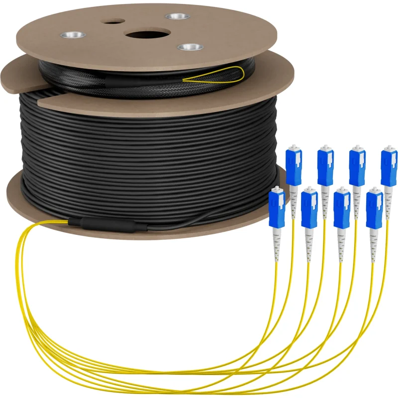 Trunkkabel U-DQ(ZN)BH OS2 8E (1×8) SC-SC 80m Dca LSZH G657A1