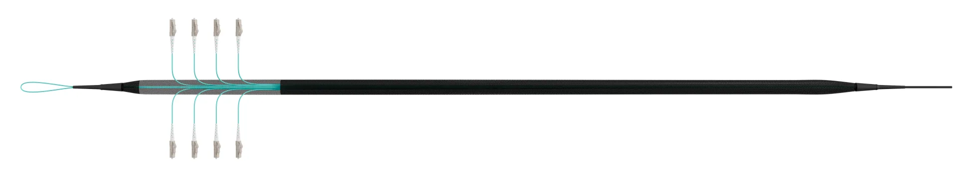 Trunkkabel U-DQ(ZN)BH OM3 8G (1x8) LC-LC 190m Dca LSZH – Bild 5