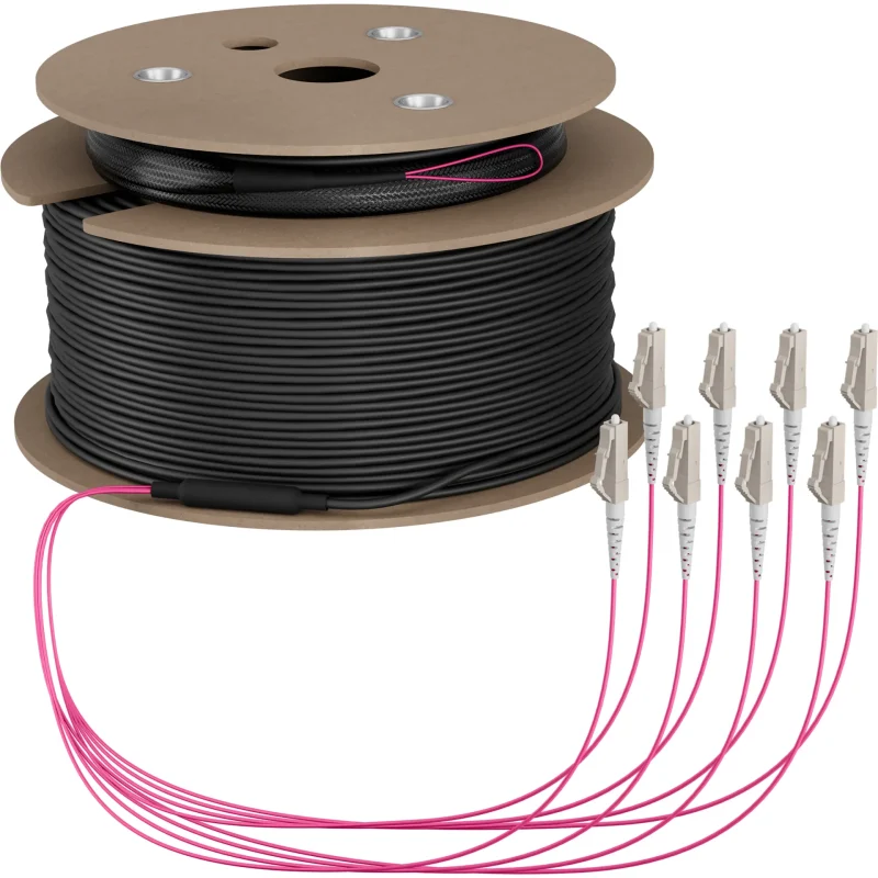 Trunkkabel U-DQ(ZN)BH OM4 8G (1×8) LC-LC 190m Dca LSZH