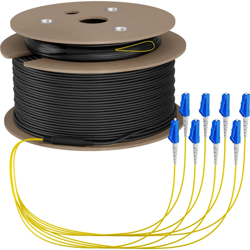 Trunkkabel U-DQ(ZN)BH OS2 8E (1×8) LC-LC 80m Dca LSZH G657A1