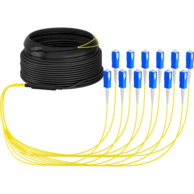 Trunkkabel U-DQ(ZN)BH OS2 12E (1×12) SC-SC 10m Dca LSZH G657A1