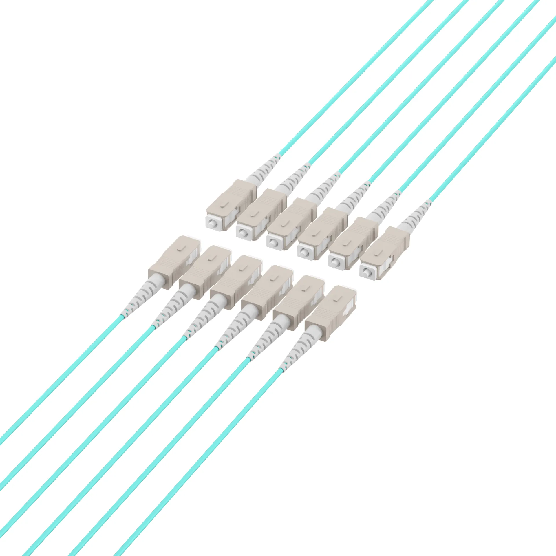 Trunkkabel U-DQ(ZN)BH OM3 12G (1x12) SC-SC 40m Dca LSZH – Bild 4