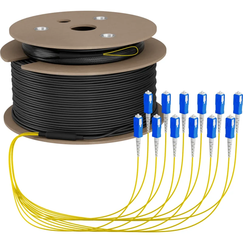 Trunkkabel U-DQ(ZN)BH OS2 12E (1×12) SC-SC 80m Dca LSZH G657A1