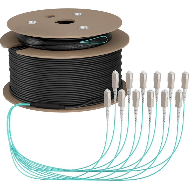 Trunkkabel U-DQ(ZN)BH OM3 12G (1×12) SC-SC 90m Dca LSZH