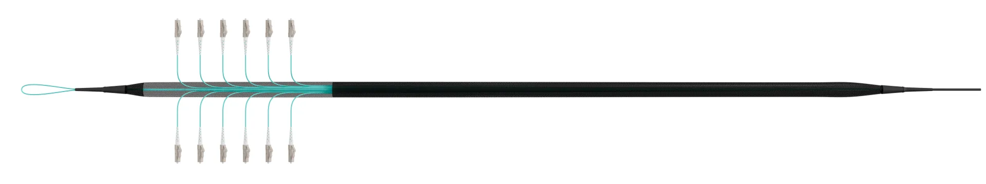 Trunkkabel U-DQ(ZN)BH OM3 12G (1x12) LC-LC 190m Dca LSZH – Bild 5