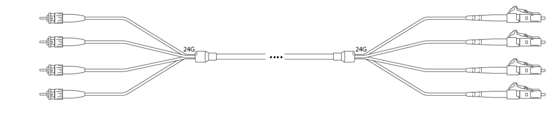 A-DQ(ZN) B2Y OM3 50/125µm ST/LC 24G 1,0m – Bild 4