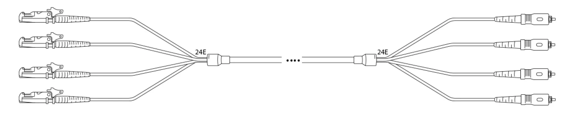 U-DQ(ZN) BH G657A 8E9/125µm E2000®/APC- SC 1,0m – Bild 3