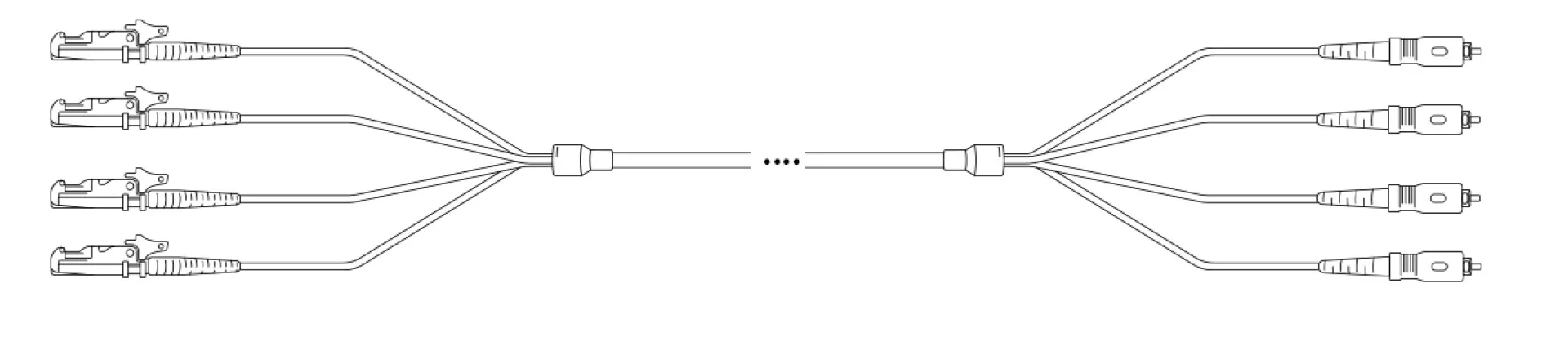 U-DQ(ZN) BH G657A 8E9/125µm E2000®/APC- SC 1,0m – Bild 4