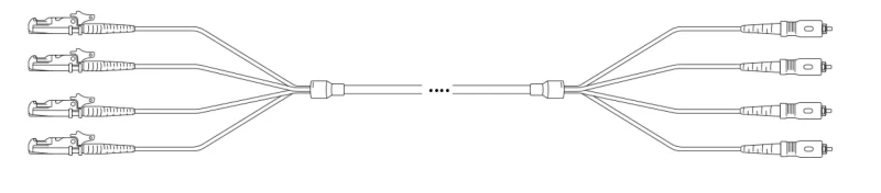 U-DQ(ZN) BH G657A 9/125µm E2000®-APC/SC-APC 8E 1,0m
