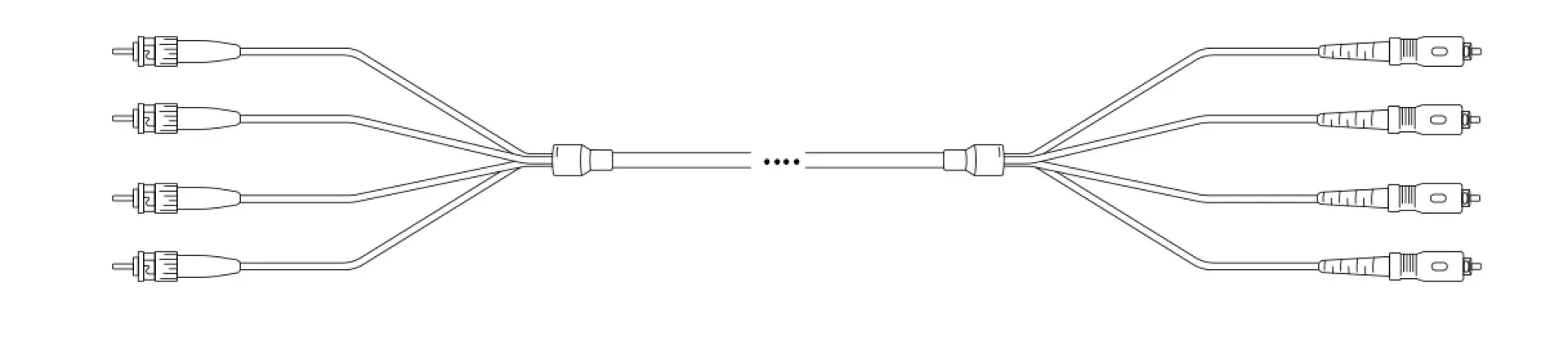 A-DQ(ZN) B2Y G657A 9/125µm ST/SC 12E 1,0m