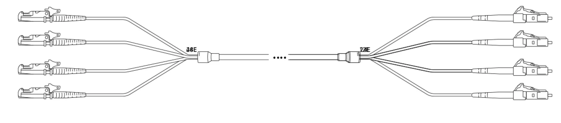 U-DQ(ZN) BH G657A 9/125µm E2000®-APC/LC-APC 24E 1,0m – Bild 4