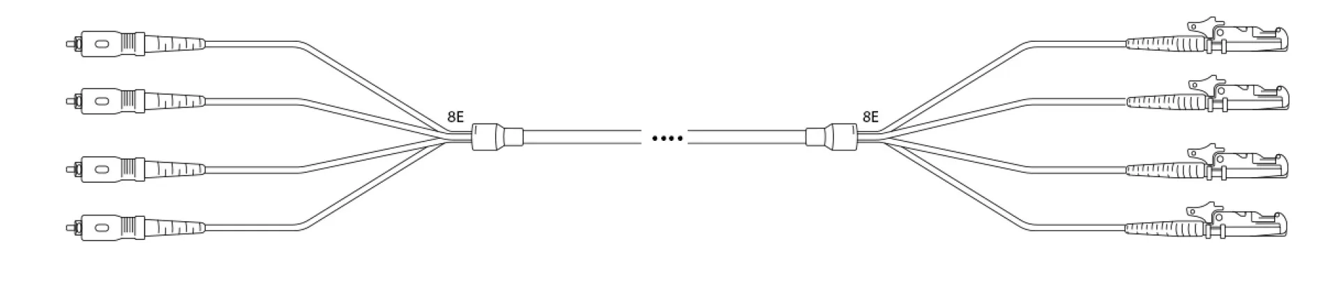 U-DQ(ZN) BH G657A 9/125µm SC/E2000® 24E 1,0m – Bild 2