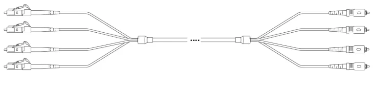 A-DQ(ZN) B2Y G657A 9/125µm LC/SC 24E 1,0m