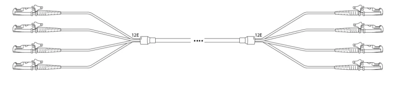 U-DQ(ZN) BH G657A 9/125µm E2000®-APC/E2000®-APC 48E 1,0m