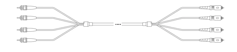 U-DQ(ZN) BH OM3 50/125µm ST/SC 8G 1,0m