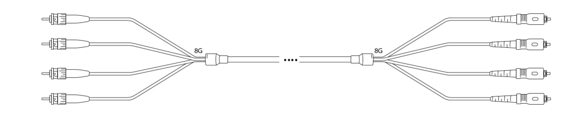 A-DQ(ZN) B2Y OM3 50/125µm ST/SC 12G 1,0m – Bild 2