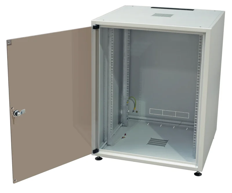 Netzwerkschrank OFFICE 15HE, 600×800 mm, RAL7035