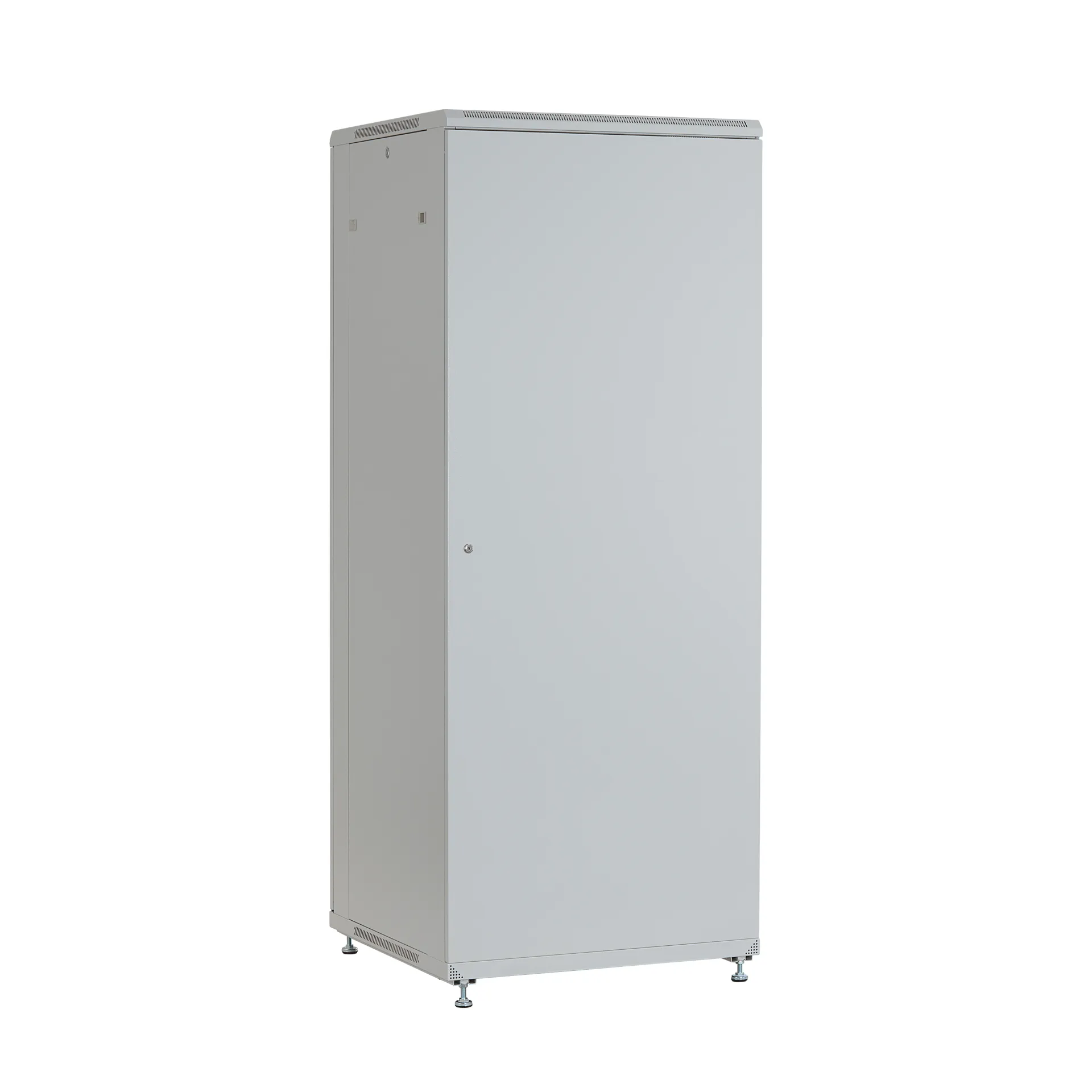 19'' Netzwerkschrank PEL 42HE 800x800 RAL7035 Front Glas 1-tlg., Rück Stahl 1-tlg. 1 x SH – Bild 5