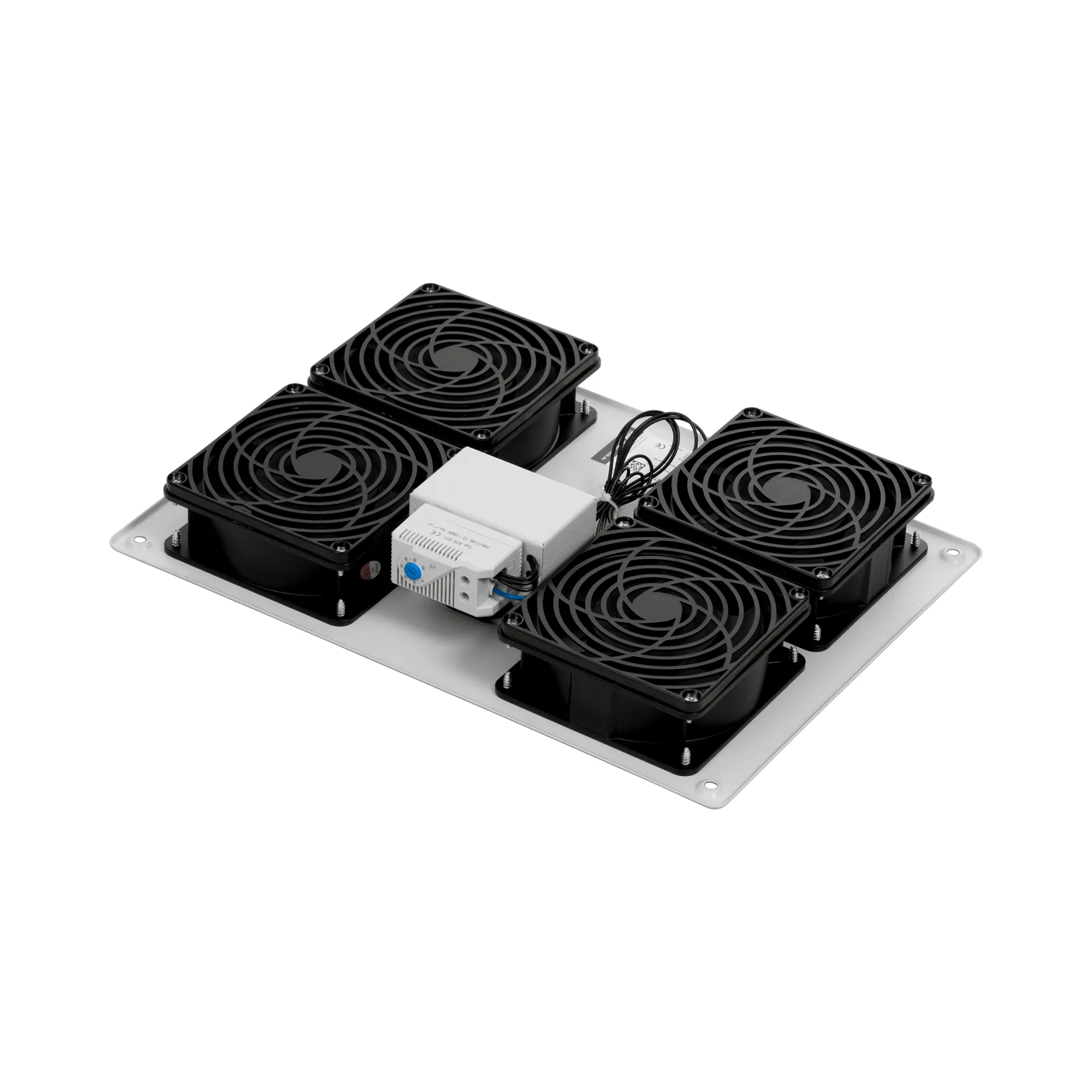 Dachlüfter 4-fach mit Thermostat, für PEL, RAL7035 – Bild 2