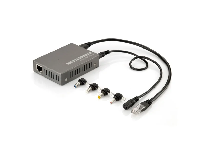Gigabit Ethernet PoE+ Splitter, High Power 30W