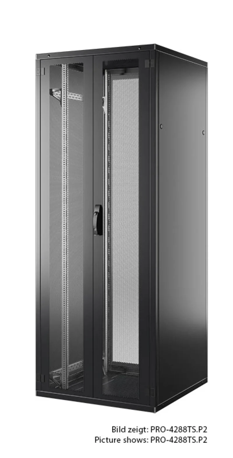 19“ Serverschrank PRO 42HE, 600×1200 mm, F+R=2-tlg., RAL9005