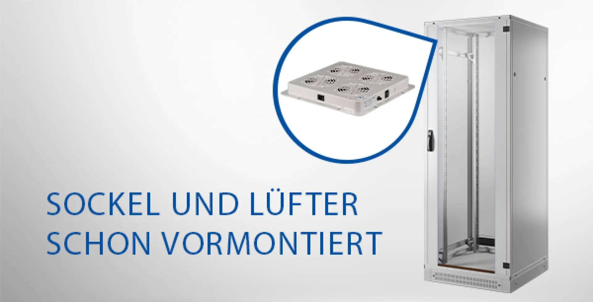 19" Netzwerkschrank PRO 42HE, 800x1000 mm, RAL7035 – Bild 6