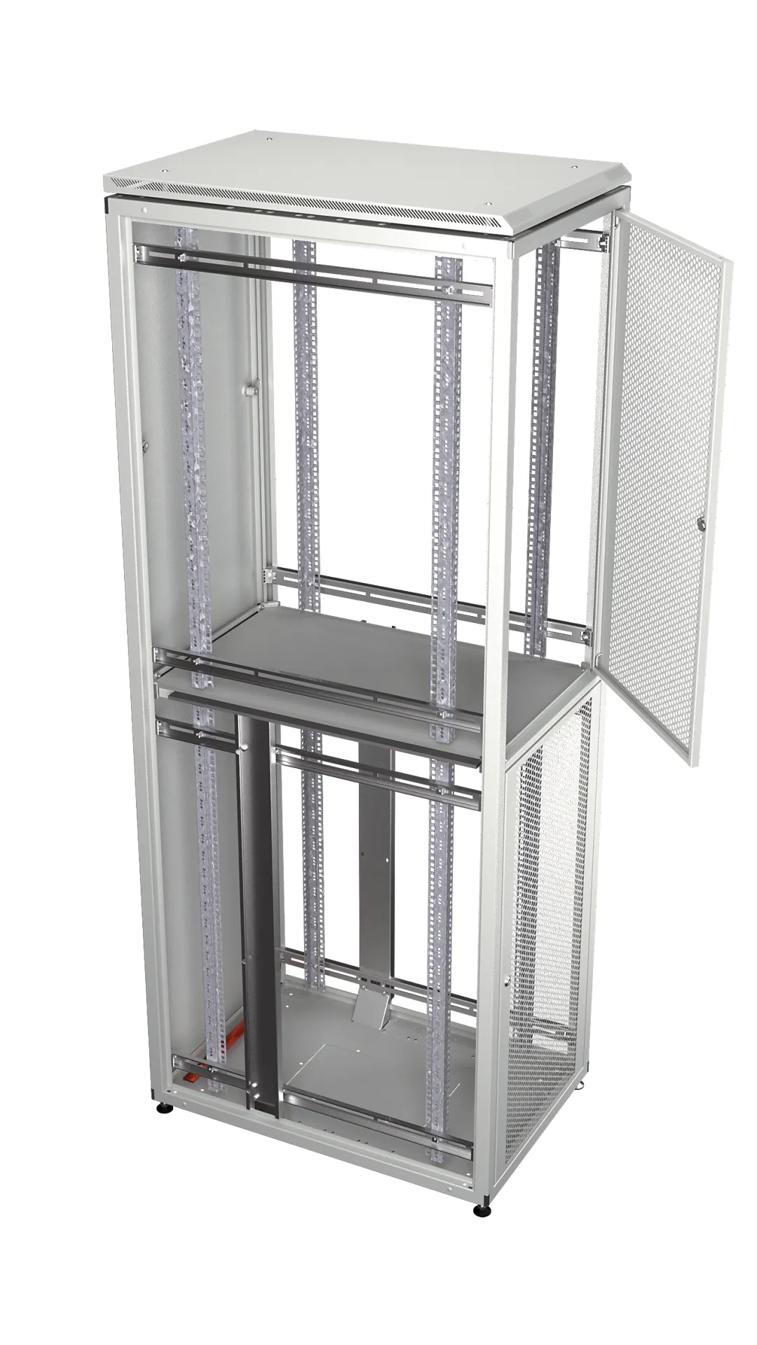 Co-Location Rack PRO, 1 x 42HE, 600x1000 mm, F+R 1-tlg. perforiert, RAL9005 – Bild 2