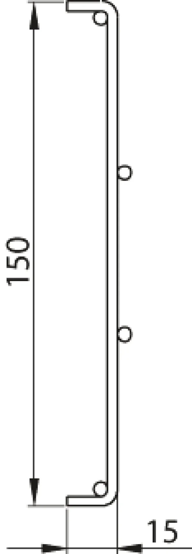 Kabelrinne für PRO 42HE, Gitter, Breite 150 mm – Bild 2
