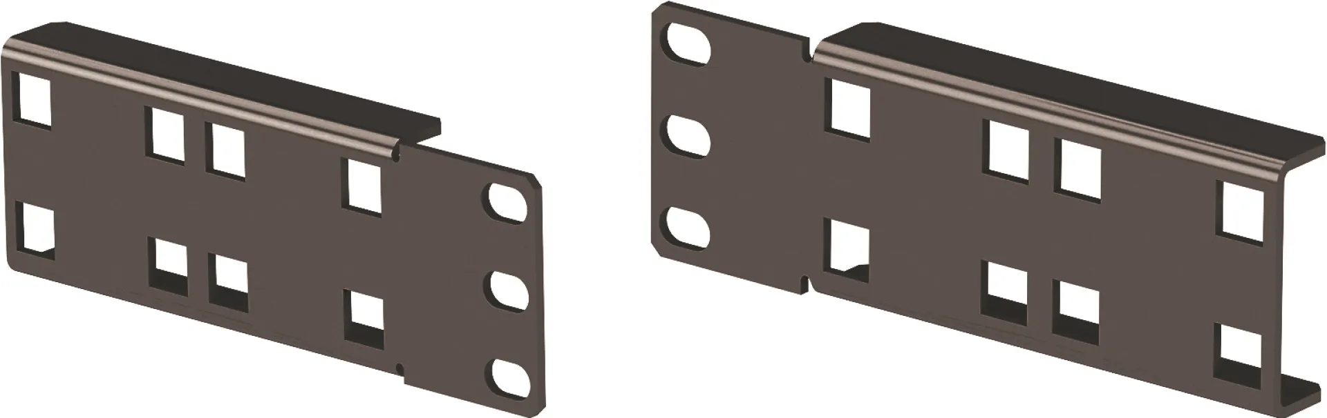 PDU-Halter 1-fach für PRO, Set 2 Stück, RAL9005 – Bild 2