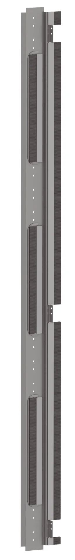 Seitenabdeckung mit 3 Öffnungen für PRO 47HE, B=800, 2 Stk., RAL7035