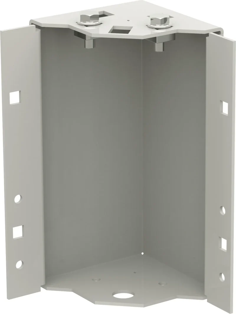 4 Sockelecken für PRO, fix, H=200 mm, RAL7035