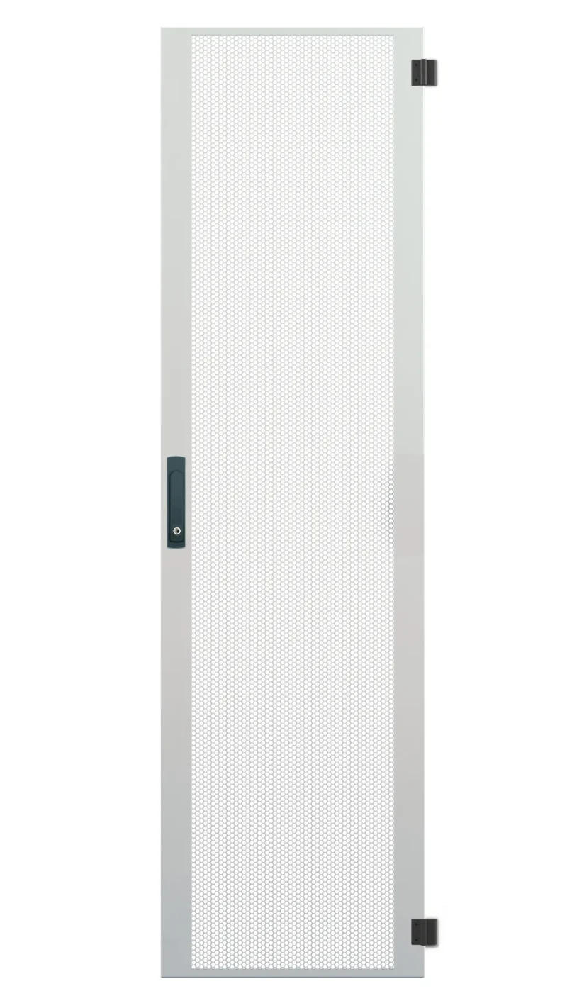 Tür für PRO 47HE, B=600, Stahl perf., 1-teilig, SH, RAL7035