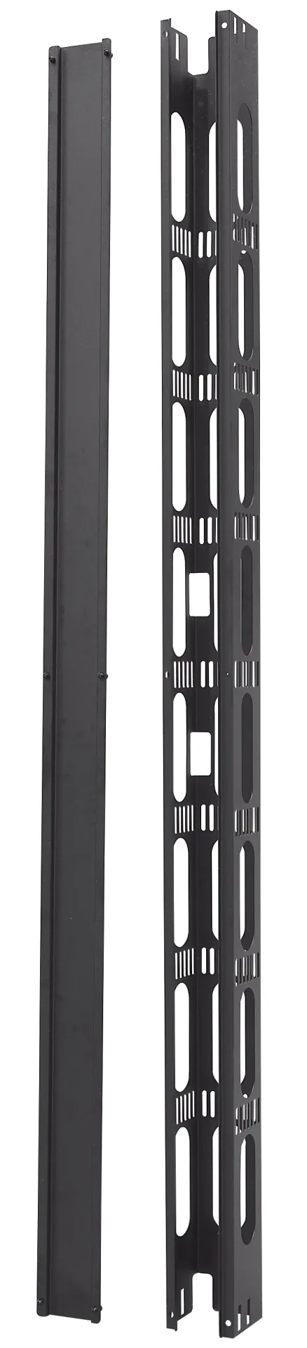 Vertikales Kabelmanagement 47HE, 1 Stk., RAL7035, für PRO – Bild 2