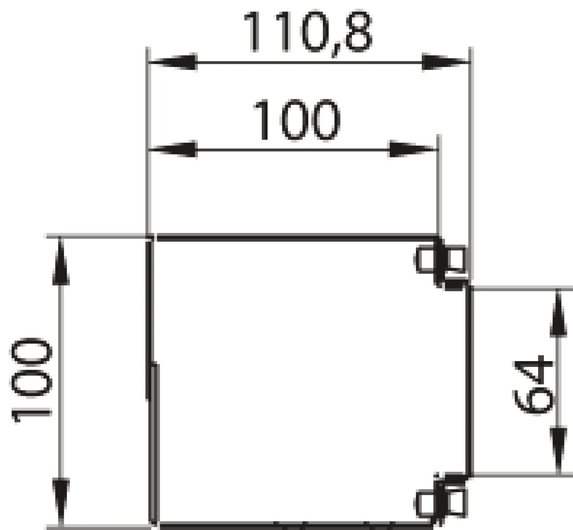 Vertikales Kabelmanagement 47HE, 1 Stk., RAL9005, für PRO – Bild 3