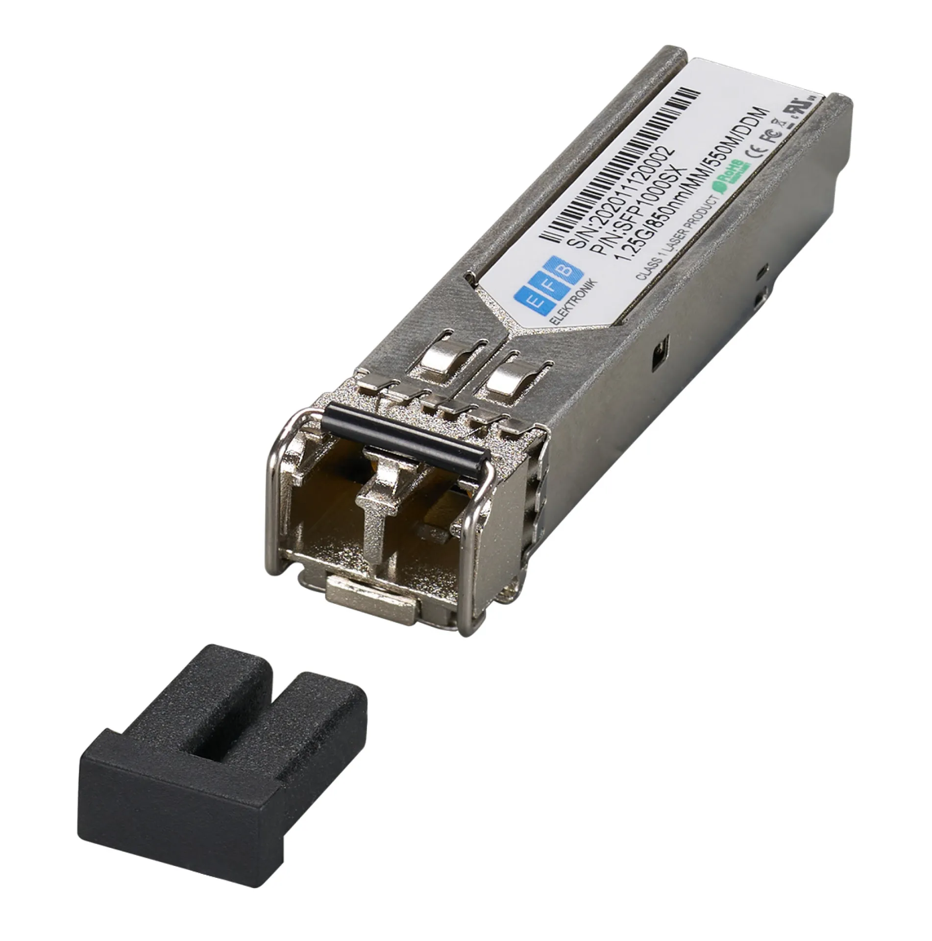 EFB 1.25G SFP MM 850nm VCSEL 550m LC DDM, kompatibel zu HP Aruba J4858D – Bild 3