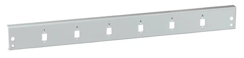 Frontblende 12 x SC Simplex/E2000® Simplex/MTRJ/LC Duplex, grau