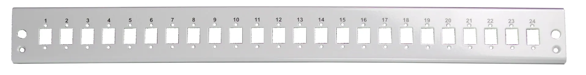 Frontblende 12 x SC Simplex/E2000® Simplex/MTRJ/LC Duplex, grau – Bild 3