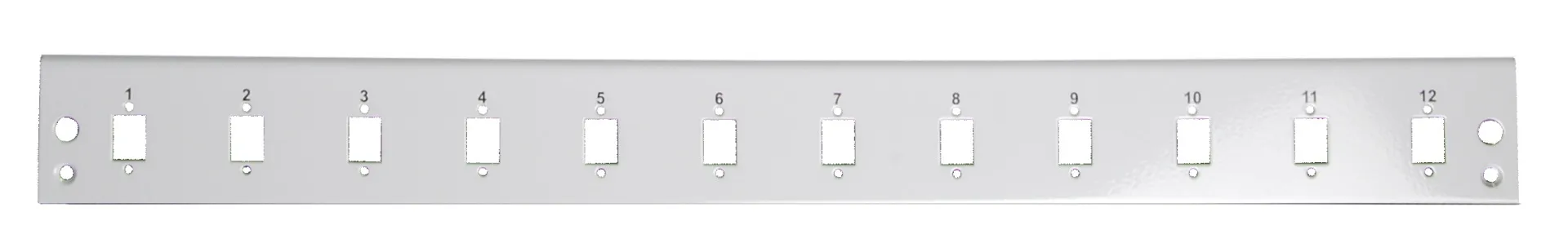 Frontblende 12 x SC Simplex/E2000® Simplex/MTRJ/LC Duplex, schwarz – Bild 2