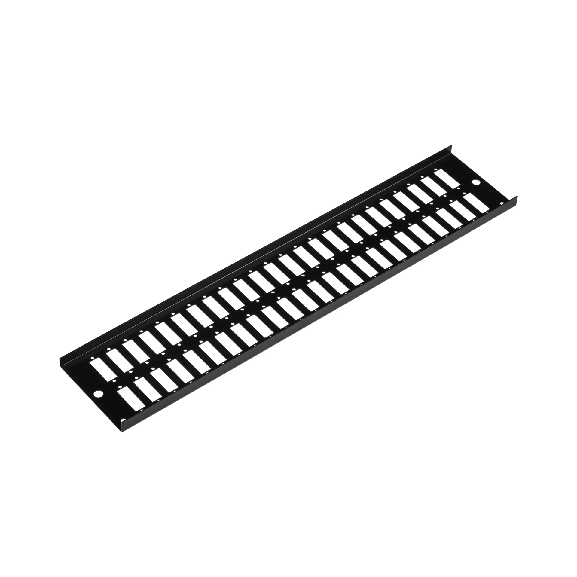 Frontplatte 2HE 48 x SC Duplex/LC Quad vertikal schwarz – Bild 5