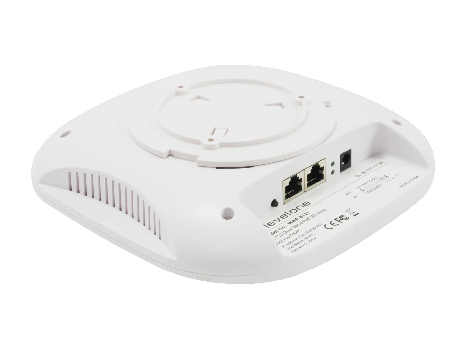 Managed PoE WLAN-Decken/Wand- Access-Point, 750Mbit/s – Bild 2
