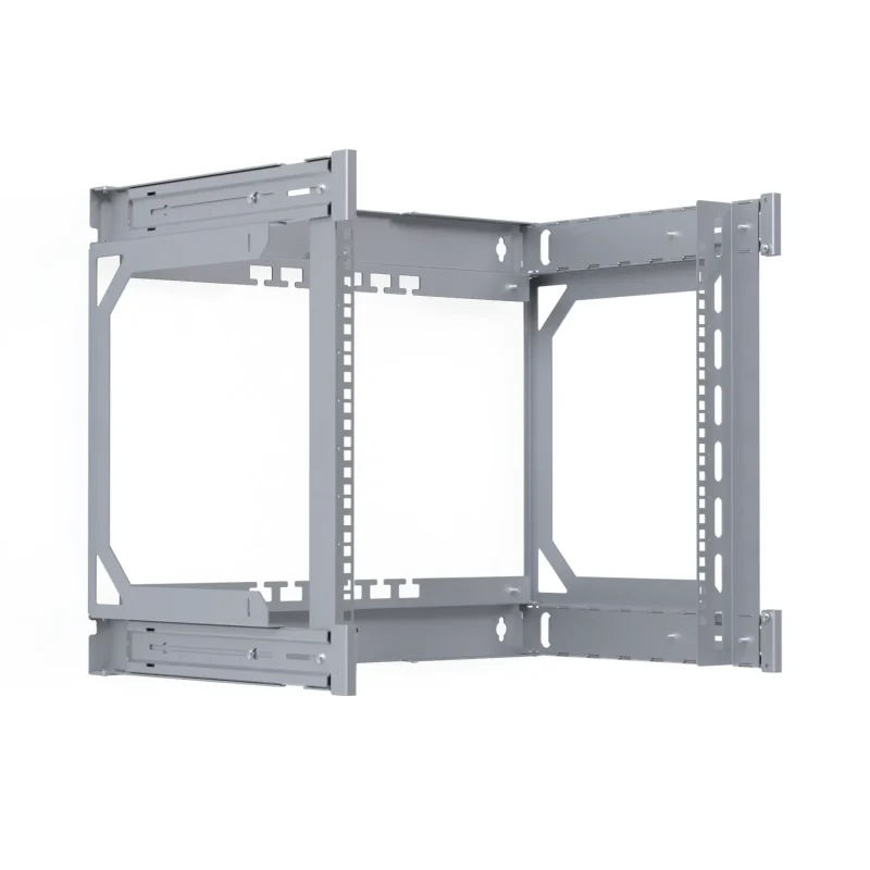 Rückrahmen für X-Rack Wandgehäuse 400-600mm 9HE 600x500mm verzinkt 1/3