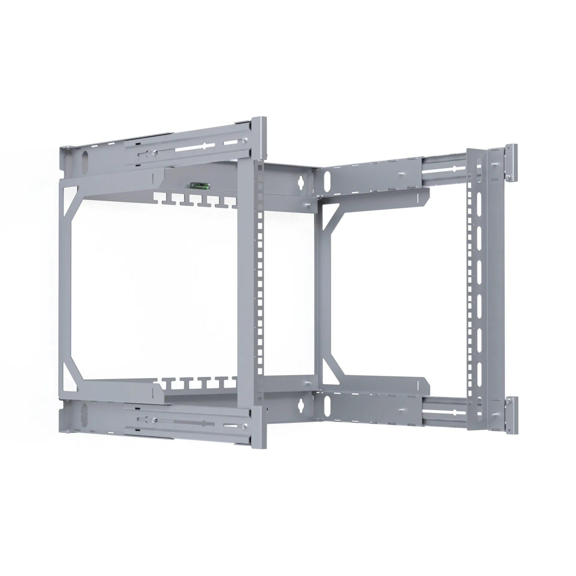 Rückrahmen für X-Rack Wandgehäuse 400-600mm 9HE 600x500mm verzinkt 1/3 – Bild 2