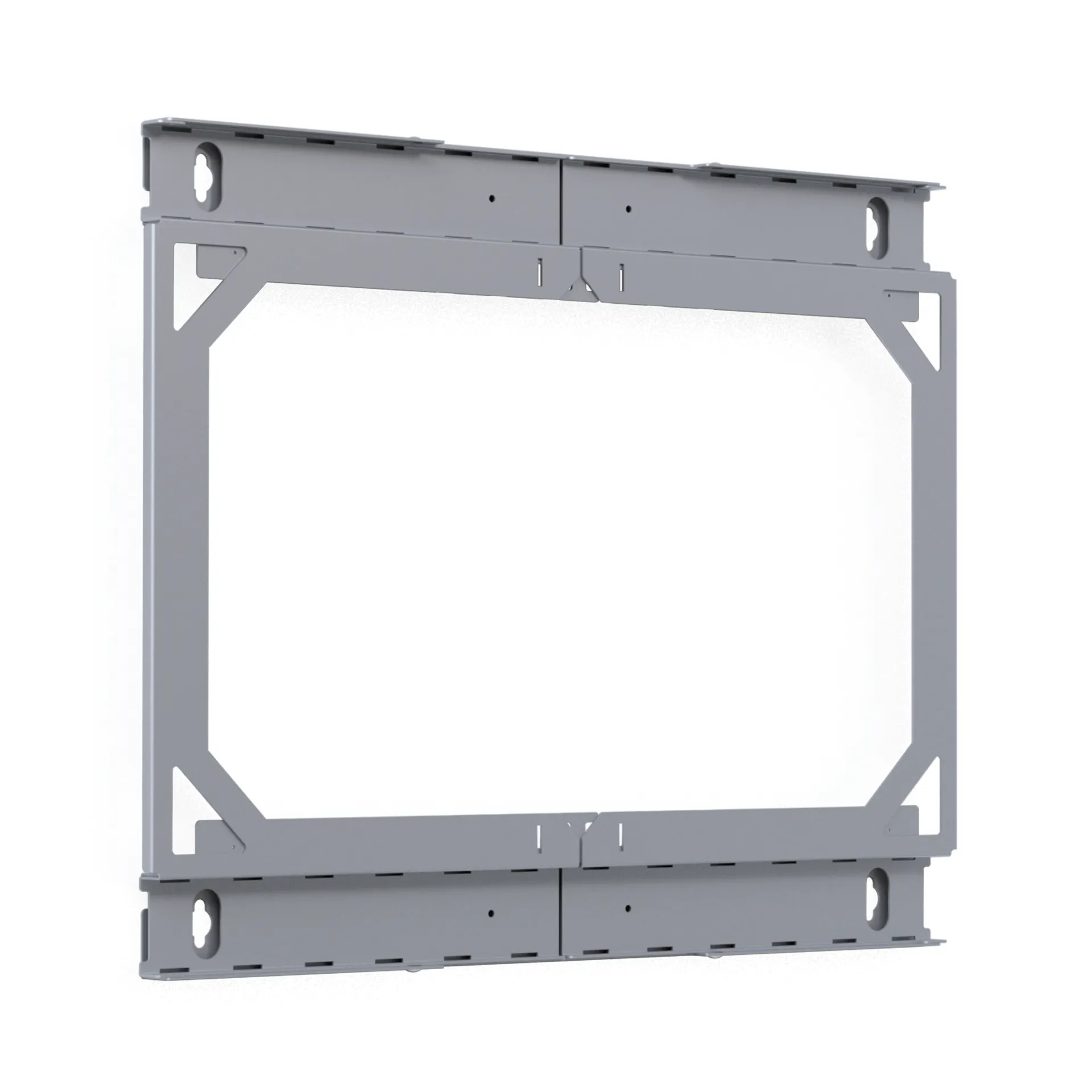Rückrahmen für X-Rack Wandgehäuse 400-600mm 9HE 600x500mm verzinkt 1/3 – Bild 3