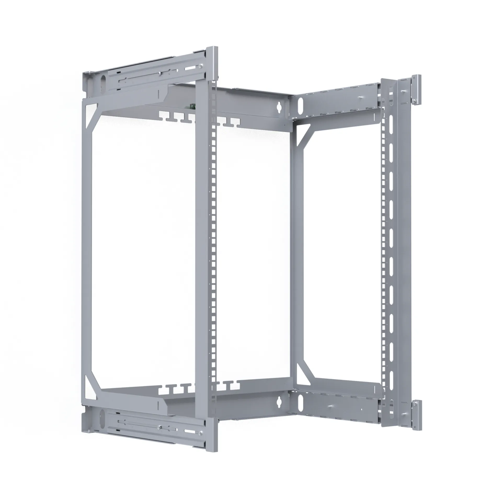 Rückrahmen für X-Rack Wandgehäuse 400-600mm 15HE 600x766mm verzinkt 1/3