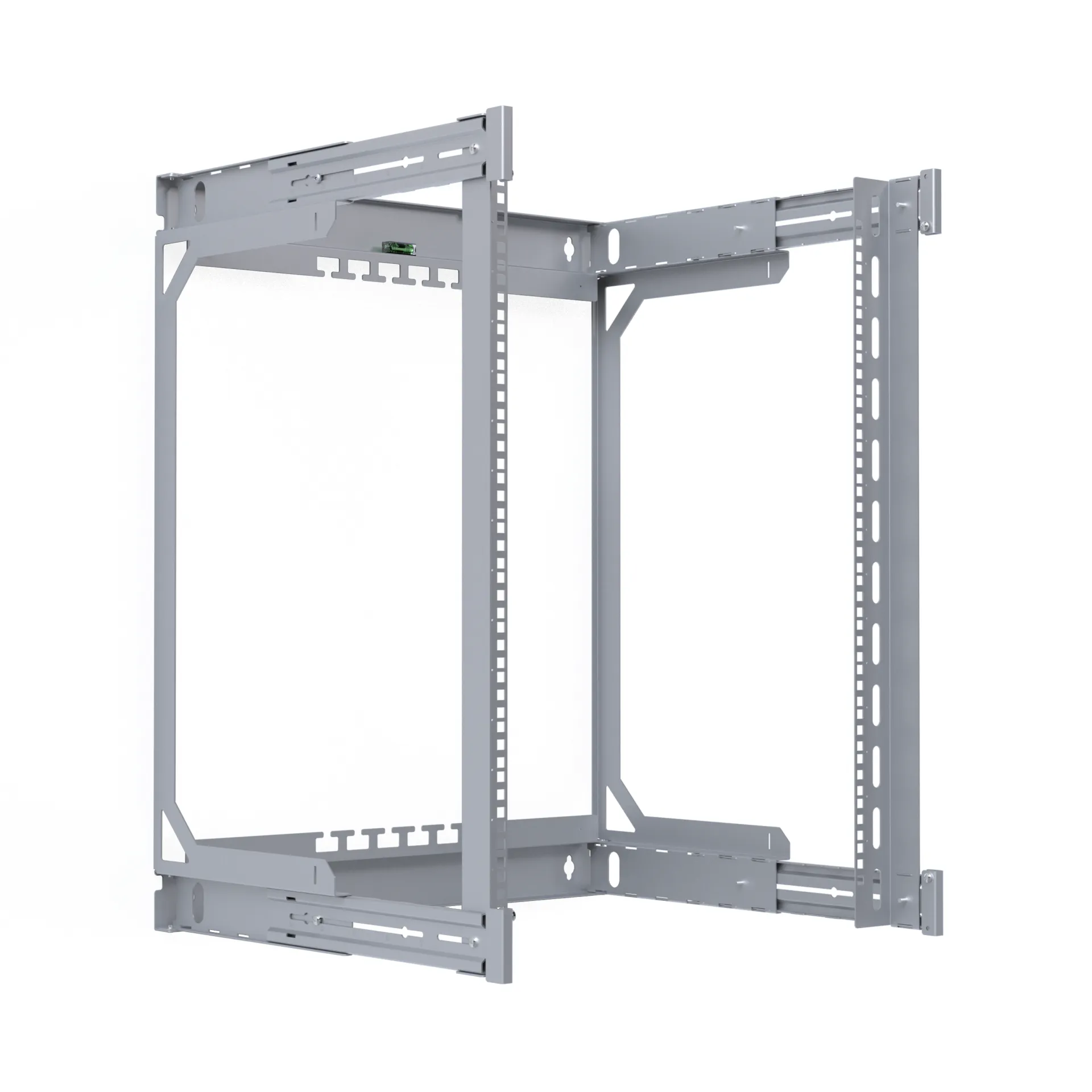 Rückrahmen für X-Rack Wandgehäuse 400-600mm 15HE 600x766mm verzinkt 1/3 – Bild 2